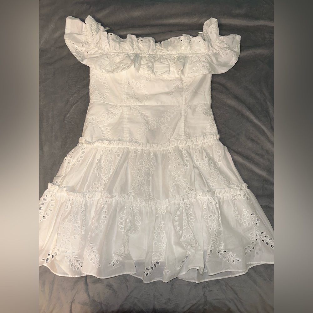 Zara - White Strapless Mini Dress